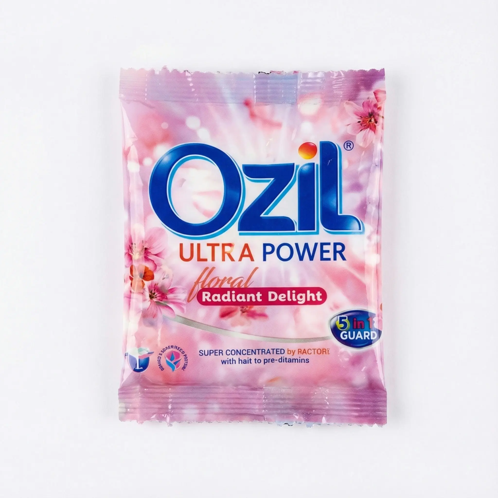 sachet detergent ozil poudre floral pratique 25g